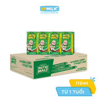 Sữa ca cao mầm lúa mạch đen VPMilk Nutrimalt 110ml (thùng 48 hộp)
