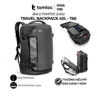Balo Tomtoc Travel Backpack 40L cho Macbook/Laptop 16 Hàng chính hãng