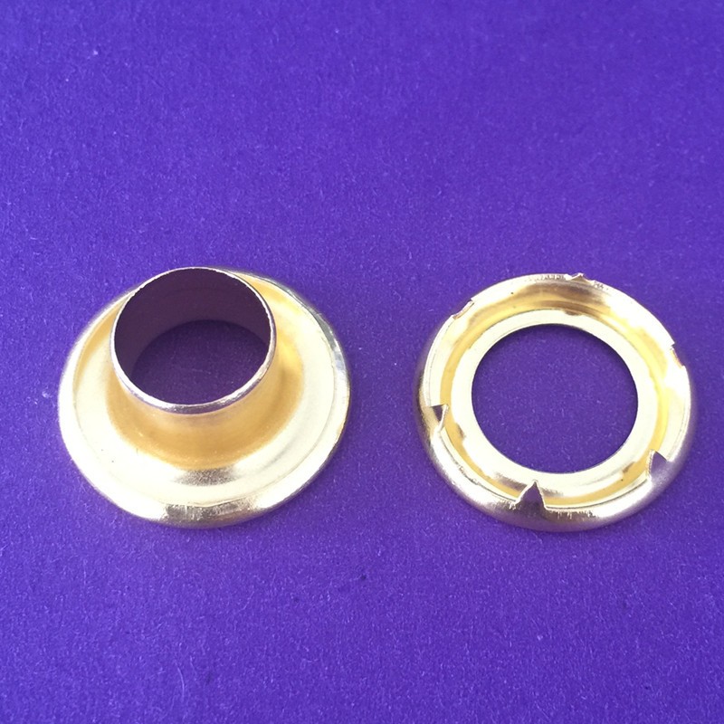 Khoen ore mắt cáo 8mm Chân cao 9mm Khoen bạt PVC, HDPE, bạt lưới, bạt xe tải Bằng thau không gỉ