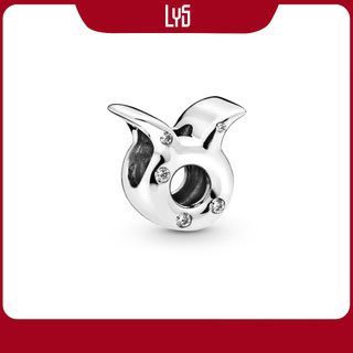Charm bạc lys sparkling taurus zodiac cung kim ngưu 1484 - charm bạc s925 cao cấp