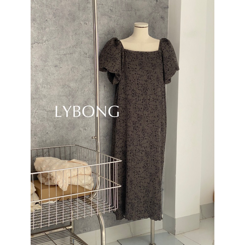 Đầm suông hoa nhí vintage