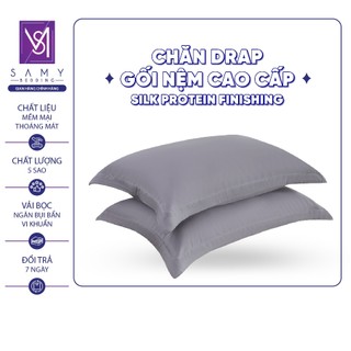 Vỏ Gối Nằm Trơn SAMY BEDDING Chất Liệu Tencel Coolsilk Cao Cấp Đa Dạng Màu Sắc