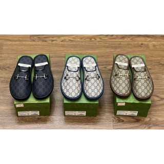 Sục gu.cci hoạ tiết gc 3 mauf cao cấp ,già_ gucci slipper horsebit