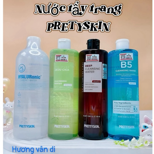 Nước Tẩy Trang B5 PrettySkin da khô,da thường,nhạy cảm