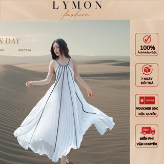 Váy bầu, đầm bầu thời trang LYMON 2 dây Chất tơ mềm mịn siêu mát kiểu dáng sang chảnh!