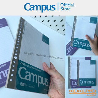 Giấy Đục Lỗ Loose-Leaf Binder Refill (Dạng Vở Xé & Dạng Túi) Ruột Sổ Còng A5/B5 50/100 Tờ Chính Hãng Campus