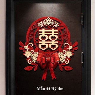 Chữ hỷ trang trí đám cưới, tiệc cưới, xe cưới, Phòng tân hôn