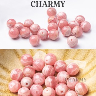  Hạt Đá Đào Hoa  Giá bán 1 hạt  nguyên liệu làm chuỗi vòng tay đá phong thủy - Charmy 