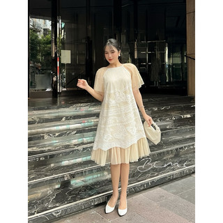 ĐẦM REN PHỐI LƯỚI NGỌC - BIMI