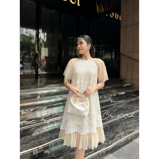 ĐẦM REN PHỐI LƯỚI NGỌC - BIMI