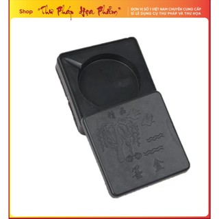 Nghiên đựng mực bằng nhựa hình vuông 7,5x7,5cm giá rẻ