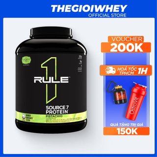 Rule 1 source7 protein 5lbs sữa tăng cơ cho người tập gym 7 loại protein vị kem gelato bổ sung đạm