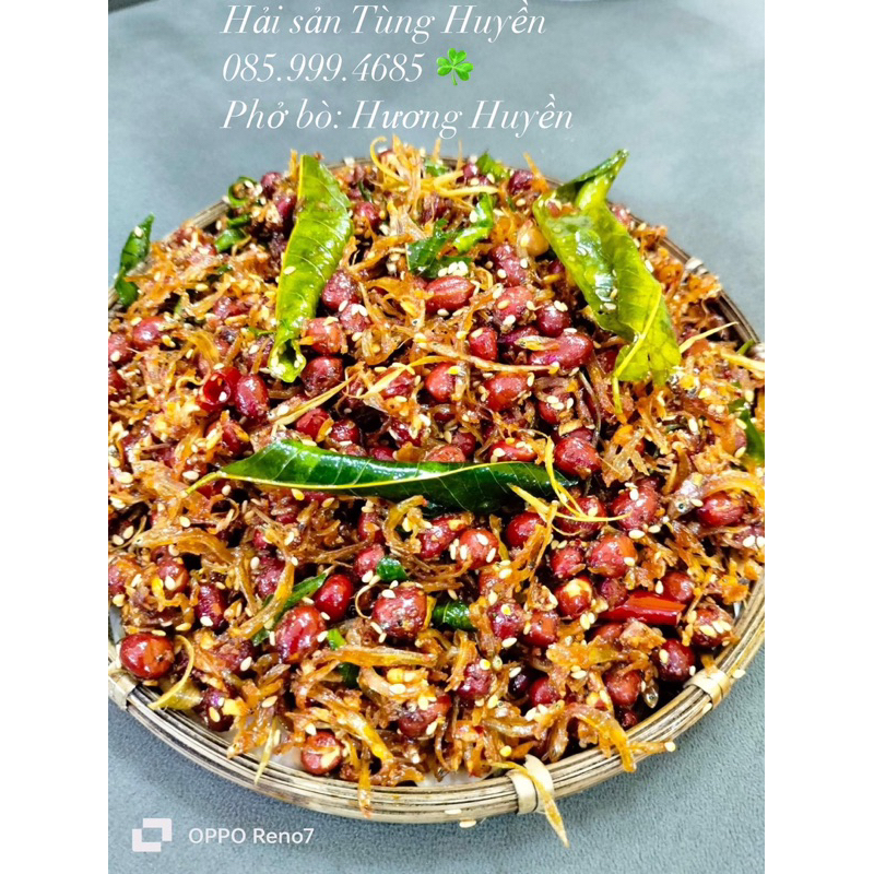 Cá mờn khô rim lạc cực đưa cơm