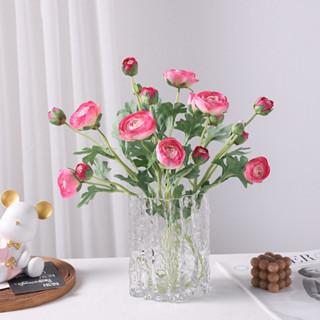 Hoa Trà Mao Lương lụa loại 1 thân phấn loại cành 5 bông decor trang trí nhà cửa bàn làm việc