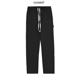Quần baggy nam nữ unisex vải kaki  QD TRƠN CLOUDZY ống suông tây đen công sở đi học lưng cao ulzzang