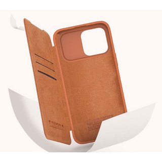 Bao Da iPhone Nillkin Qin Dành Cho iPhone 15 Pro Max/ 15 Plus/ 15 Pro/ 16 Pro Max/ 16 Pro/ 16 Plus/ 14 Pro Max