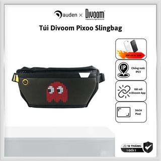 Túi đeo chéo thông minh Divoom Pixoo Slingbag hiển thị màn hình Led, tích hợp app