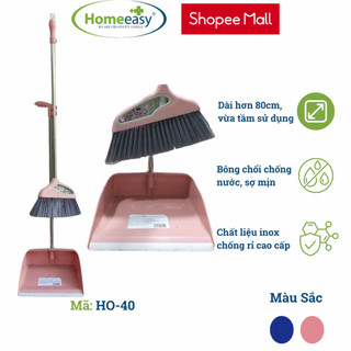 Bộ Ky, Chổi Hốt Rác Homeeasy HO-40 - Bông Chổi Chống Nước Cao Cấp