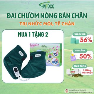 Đai Chườm Nóng Thảo Dược Bàn Chân Hatoco Làm Nóng Bằng Điện Giảm Nhức Mỏi Tê Lạnh Bàn Chân