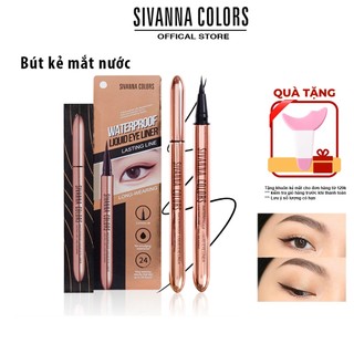 Bút Kẻ mắt Sivanna Colors Waterproof Liquid Eyeliner siêu mảnh 0,01mm HF9031 0.6g