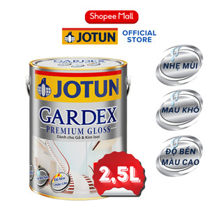 2,5L - Sơn dầu sơn phủ cho gỗ, sơn nhôm, sơn sắt, sơn nhựa và kim loại cao cấp Jotun Gardex Bóng mờ