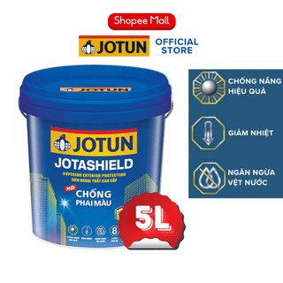 5L - Sơn phủ ngoại thất cao cấp bóng Jotun Jotashield chống phai mầu