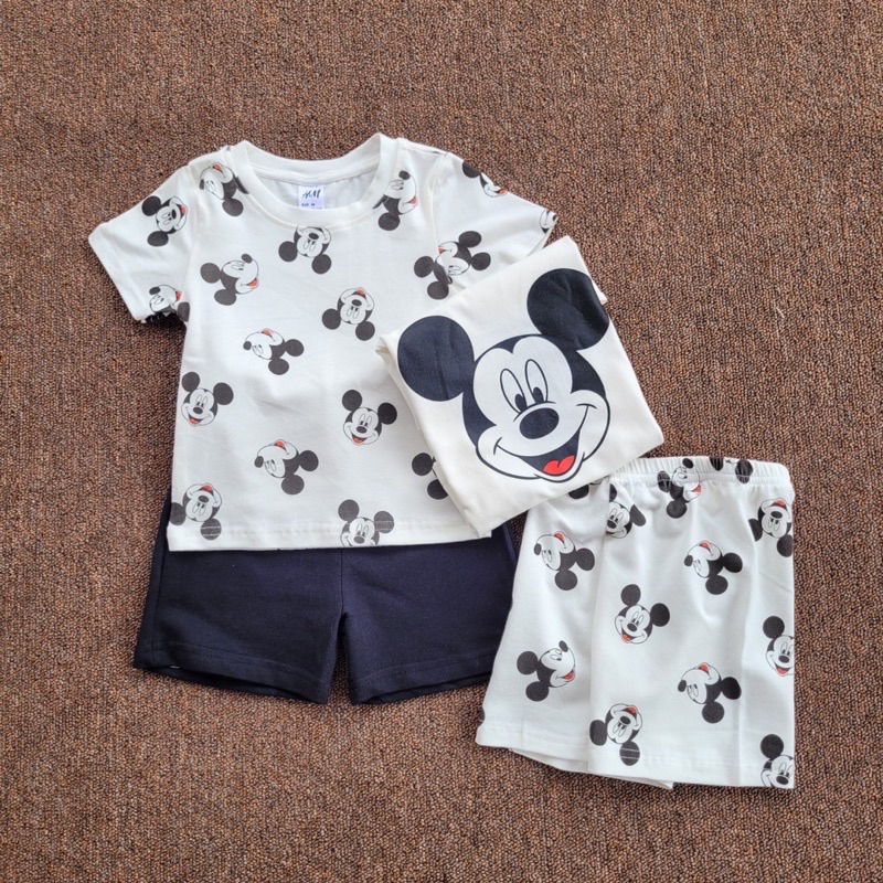 Set 2 bộ micky bé trai bé gái