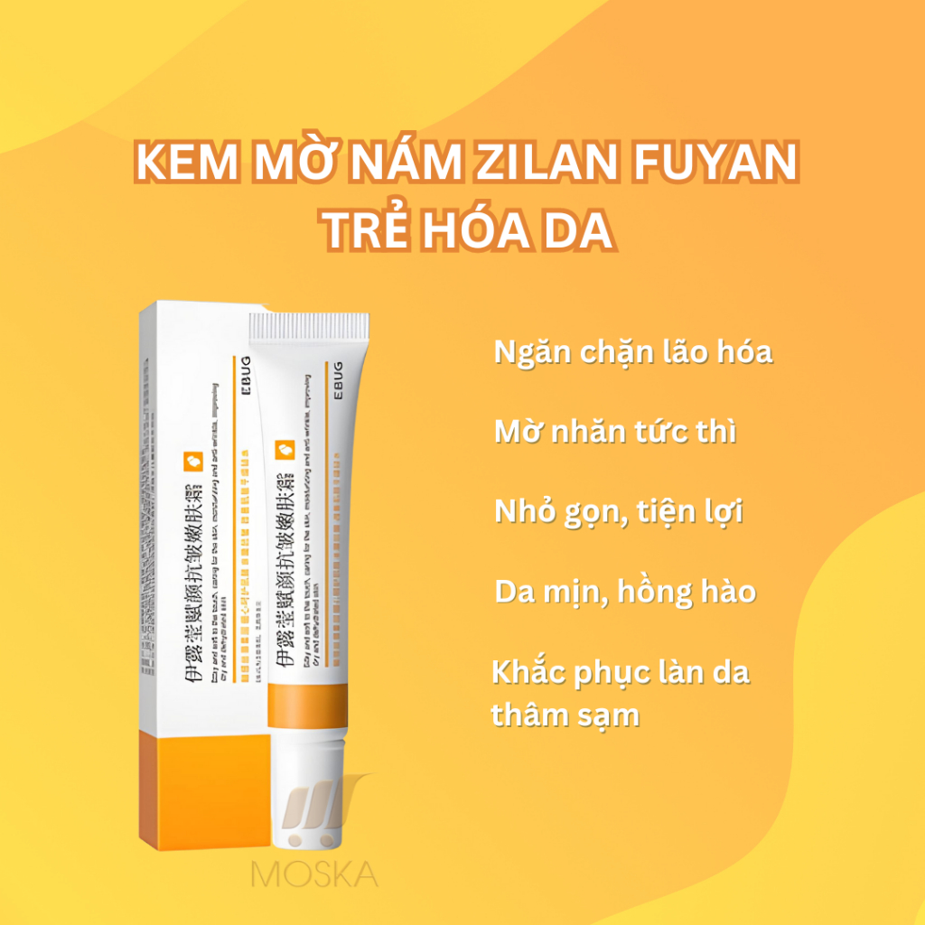 Kem Mờ Nám Mờ Vết Nhăn Zilan Fuyan Đài Loan-Cấp Ẩm, Dưỡng Sáng Da Mờ Nếp Nhăn 20g| Moska Shop