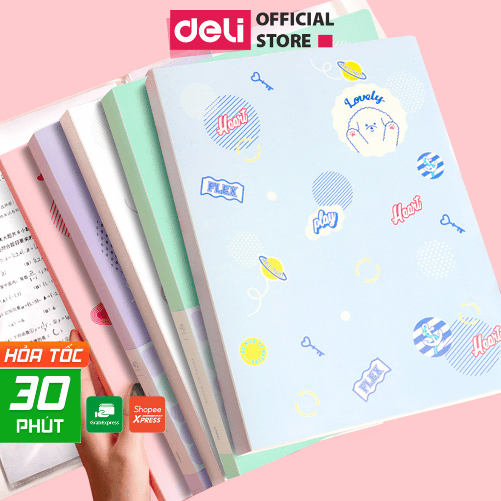 File Lá Túi Đựng Tài Liệu A4 20 30 40 Lá Màu Pastel In Hình Cute Deli Lưu Tài Liệu Chứng Từ Hồ Sơ Đề Thi Học Sinh