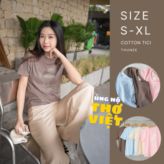 Áo thun basic in khủng long thunee cùng màu áo cotton tici chống nhăn