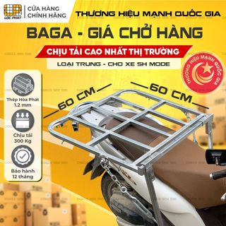 Baga giá chở hàng xe máy lộc phát xe sh mode 60x60cm