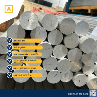 Nhôm cây tròn cắt lẻ Phi 60