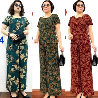Mã C Đồ Bộ Trung Niên Cho Mẹ Cộc Tay uần dài Mặc Nhà Vải Lụa Hàn Châu Cao Cấp, đồ cho mẹ