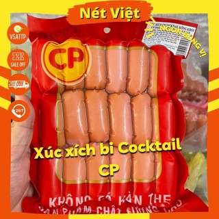 Xúc xích cocktail cp, xúc xích bi, xúc xích xông khói 1-bite sausage hiệu cp túi 250g
