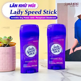 Lăn Khử Mùi LADY SPEED STICK - Invisible Dry Power Anti-Perspirant Deodorant 65g