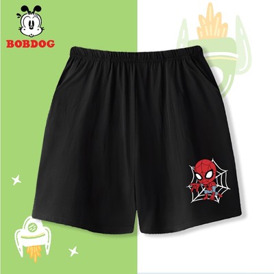 Quần short bé trai BOBDOG quần đùi chất cotton thoáng mát cho bé mặc hè in hình người nhện