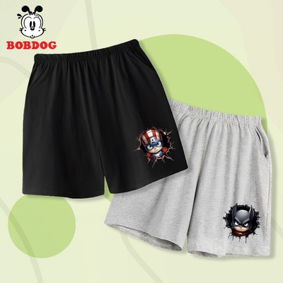 Quần đùi bé trai BOBDOG quần short hình siêu anh hùng vải cotton co giãn size 10-34kg cho bé