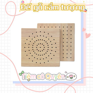 Đế đục lỗ cắm tượng đất sét/ hoa đất sét