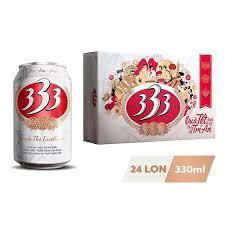 (Bia Tết 2025) Thùng 24 Lon Bia 333 330ml
