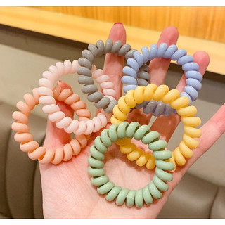 Dây cột tóc lò xo màu pastel phong cách hàn quốc