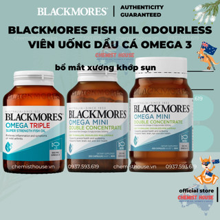 Tổng Hợp Blackmores Odourless Fish Oil Viên Uống Dầu cá Bổ Sung Omega 3 DHA EPA Hàm Lượng Đa Dạng