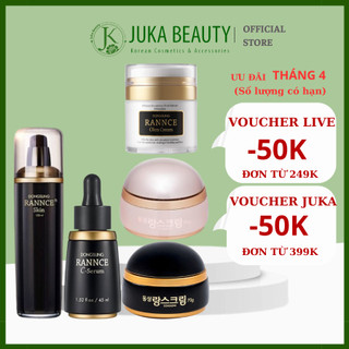 Nước hoa hồng/Tinh chất/ Kem dưỡng trắng da, ngăn ngừa nám Dongsung Rannce Skin/ C-Serum/ Cream / Okra Cream