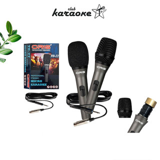 Micro Karaoke có dây Oris 77 lọc tạp âm tốt hát nhẹ hút giọng mic kèm dây zin dài 7m chống gãy