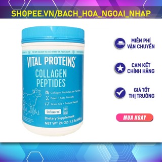 Bột collagen Vital Proteins Collagen Peptides Unflavored 680g
