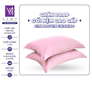 Vỏ Gối Nằm Trơn SAMY BEDDING Tencel Coolsilk Đa Dạng Màu Sắc cho Phòng ngủ