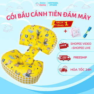 Gối bầu cánh tiên HABU cao cấp giúp nâng đỡ bụng bầu, giảm mỏi lưng, giảm tình trạng đau lưng cho mẹ