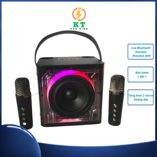 Loa bluetooth karaoke peterhot A99, loa bluetooth karaoke mini 2 micro chính hãng peterhot PHỤ KIỆN KT