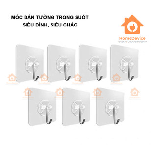 Combo 5 móc dán tường trong suốt siêu dính chịu lực siêu chắc - home device