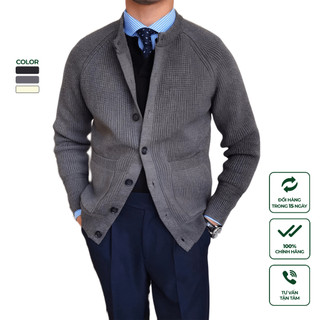 Áo Khoác Len Cardigan Nam Cao Cấp Harold Season 4 Vải Mềm Mại, Co Giãn Chống Nhăn, Đứng Form, Độ Bền Cao