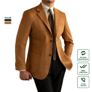 Áo Blazer Nam Da Lộn Cao Cấp Harold Suede Season 2 Đi Tiệc Lịch Lãm, Chống Nhăn, Đứng Form Slimfit, Độ Bền Cao
